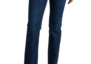 Calça jeans feminina Jag Eloise Comfort Stretch, cintura média, corte bootcut, azul, tamanho 4