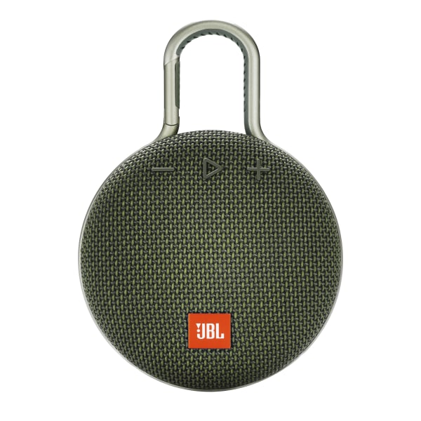 Caixa de som portátil Bluetooth JBL Clip 3 com mosquetão - Verde