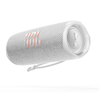 Caixa de som portátil Bluetooth JBL Flip 6 à prova d'água sem fio - Branca