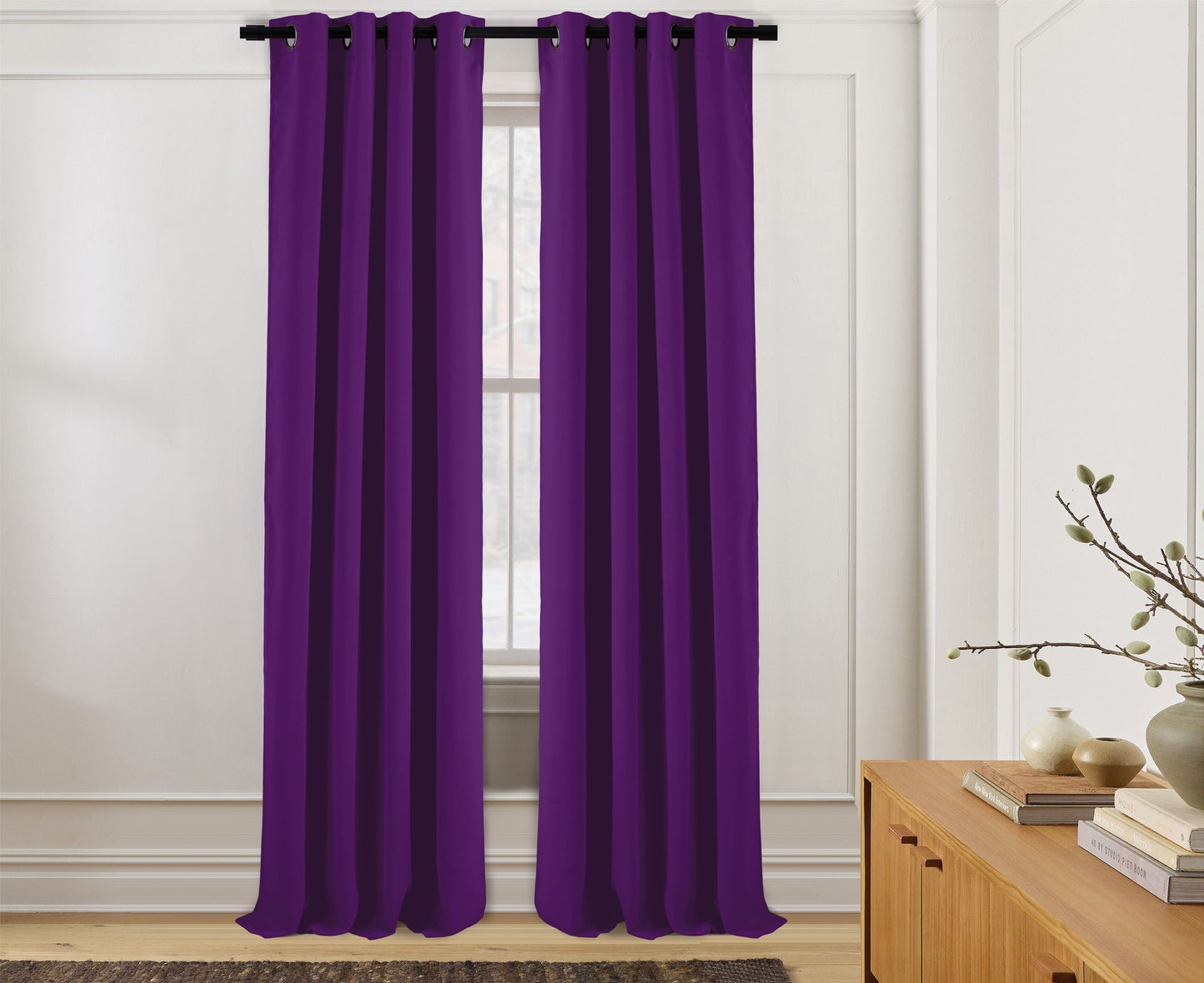 Pacote com 2 painéis blackout térmicos sólidos de 55'' x 84'' (19 cores) 