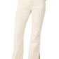 Calça jeans Joe's Jeans The Frankie Mid Rise Corduroy Bootcut em Double Cream Bege