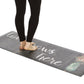 Tapete de cozinha acolchoado antifadiga grande de 20" x 55" (Love Grows Here) 