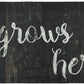 Tapete de cozinha acolchoado antifadiga grande de 20" x 55" (Love Grows Here) 