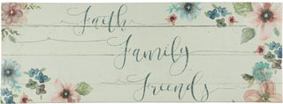 20" x 55" Chic Anti-Fatigue Memory Foam Kitchen Runner Mat (Faith Family Friends)