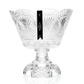 House of Waterford 12" Handmade Wedge Cut Crystal Footed Tripod Bowl
