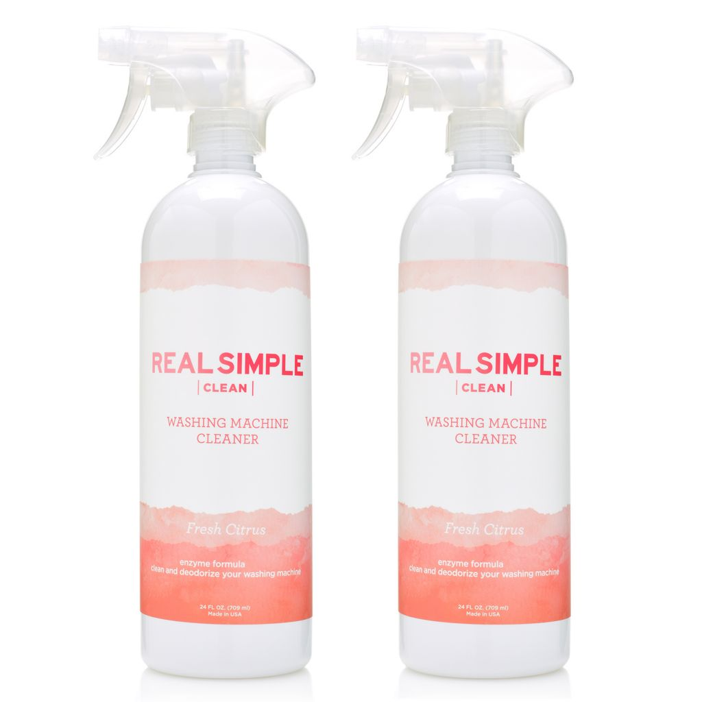 Real Simple Clean Set of 2 (24 oz) Citrus Scent Washing Machine Cleaners