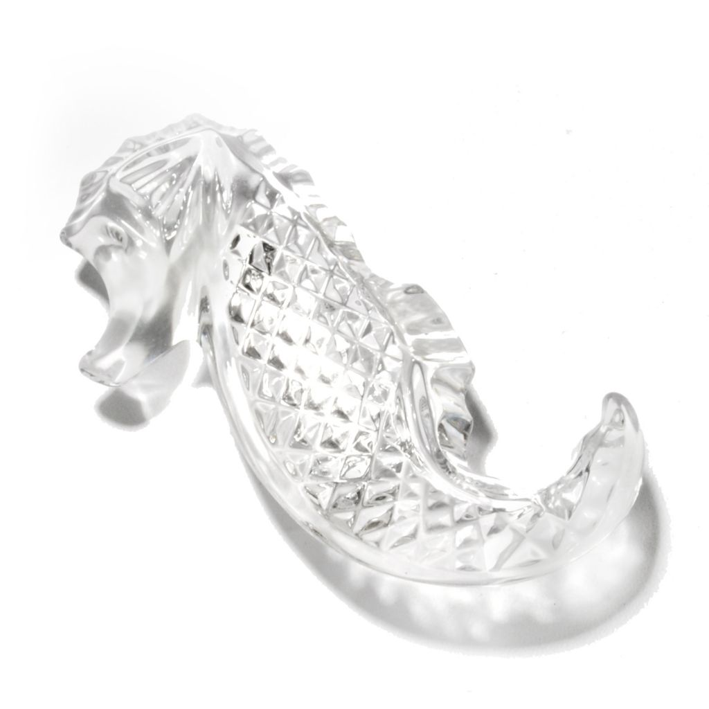 Waterford Crystal Seahorse 2" Brooch