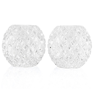 Waterford Crystal Set of 2 (3") Round Candle Holders