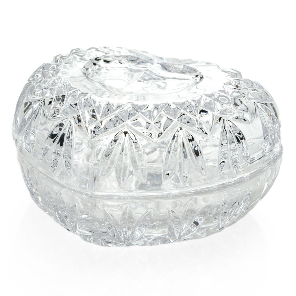 Waterford Crystal With Love 4" Covered Heart Box