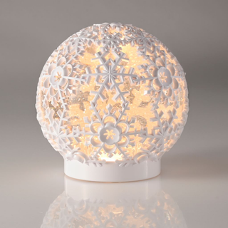 At Home w/ Jorge 6.5" Winter Scene LED Spinning Water Snow Globe