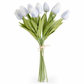At Home w/ Jorge Parez 13.5" Real Touch Tulip Bundle (12 Stems)