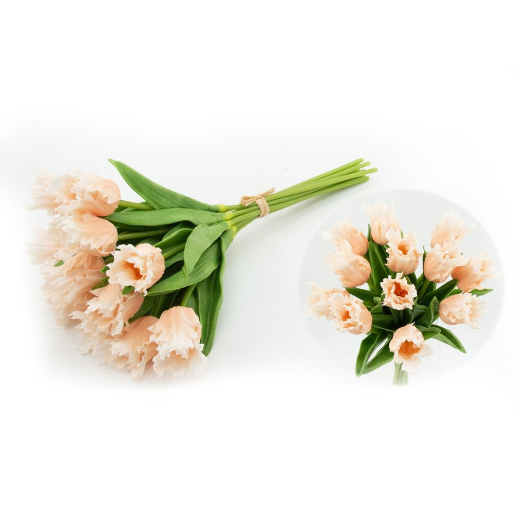 At Home w Jorge Parez 13 Real Touch Parrot Tulip Bundle 12 Stems