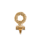 At Home w/ Jorge Parez Choice of Wreath or Tree Antique Gold Resin Stocking Holder