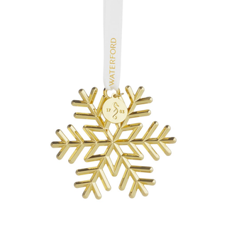 Waterford 2.78" Snowflake Golden Ornament