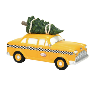 Department 56 Christmas in the City Hailing Christmas Cab Figurine