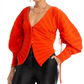 Cardigan de malha Cult Gaia Blair laranja tamanho G