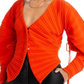 Cardigan de malha Cult Gaia Blair laranja tamanho G