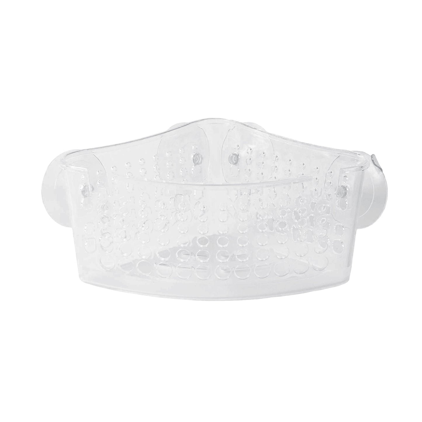 Kenney Suction Cup Corner Basket Shower Caddy  Clear