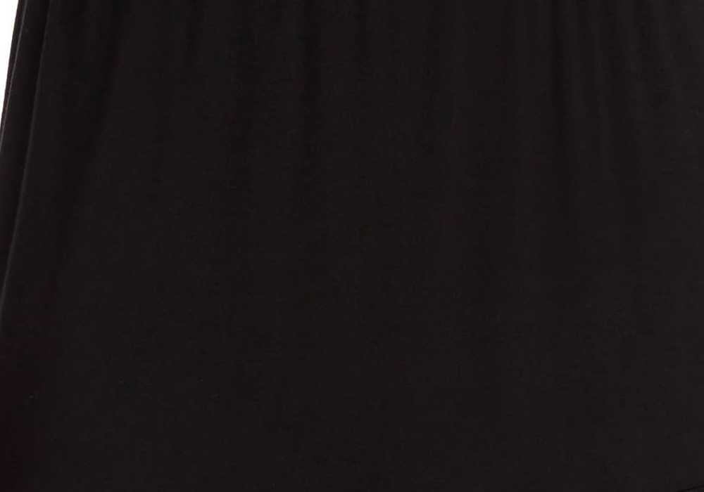 Saia midi feminina Karen Kane em camadas, preta, tamanho G