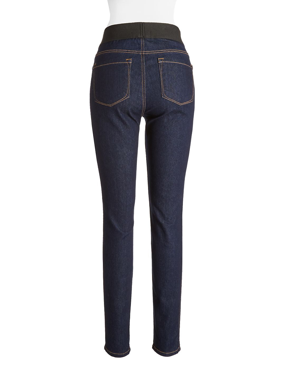Calças jegging Karen Kane femininas de cintura alta, lavagem escura, azul, tamanho 8