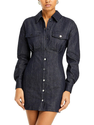 Vestido Mora com botões e linha e bolinhas, cinza, tamanho pequeno