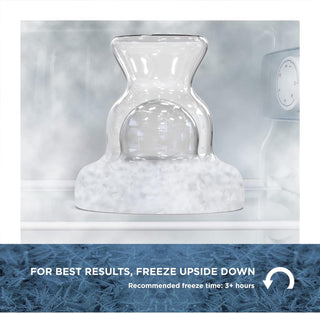 Frozen Margarita Glass - Stemless 12oz Double Wall Freezable Gel Chiller Cocktail Glass - Ice Cold Freezer Drinking Cup, Gift Boxed Present for Christmas, Birthday (1 count)