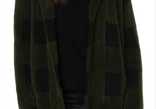 Jaqueta Liverpool Los Angeles Buffalo Check com Frente Aberta Preta