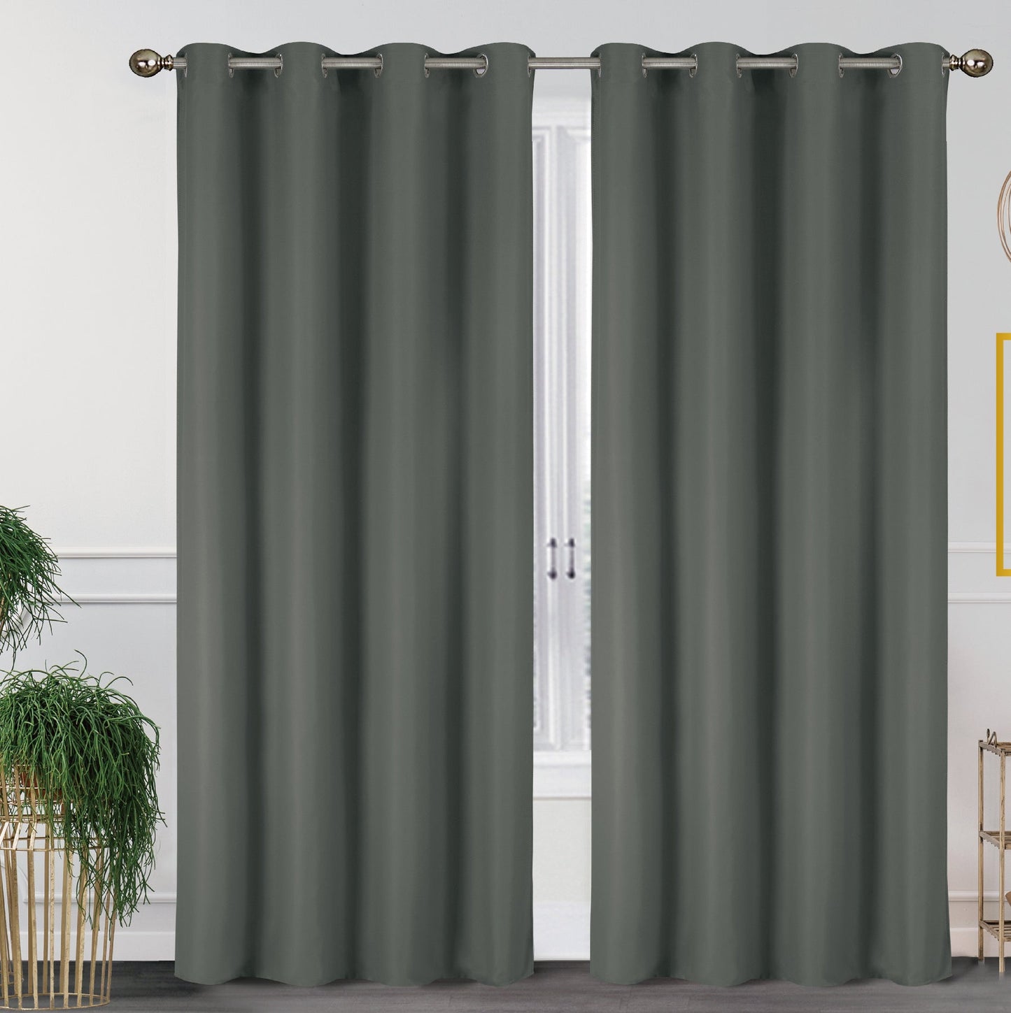 Pacote com 2 painéis blackout térmicos sólidos de 55'' x 84'' (19 cores) 