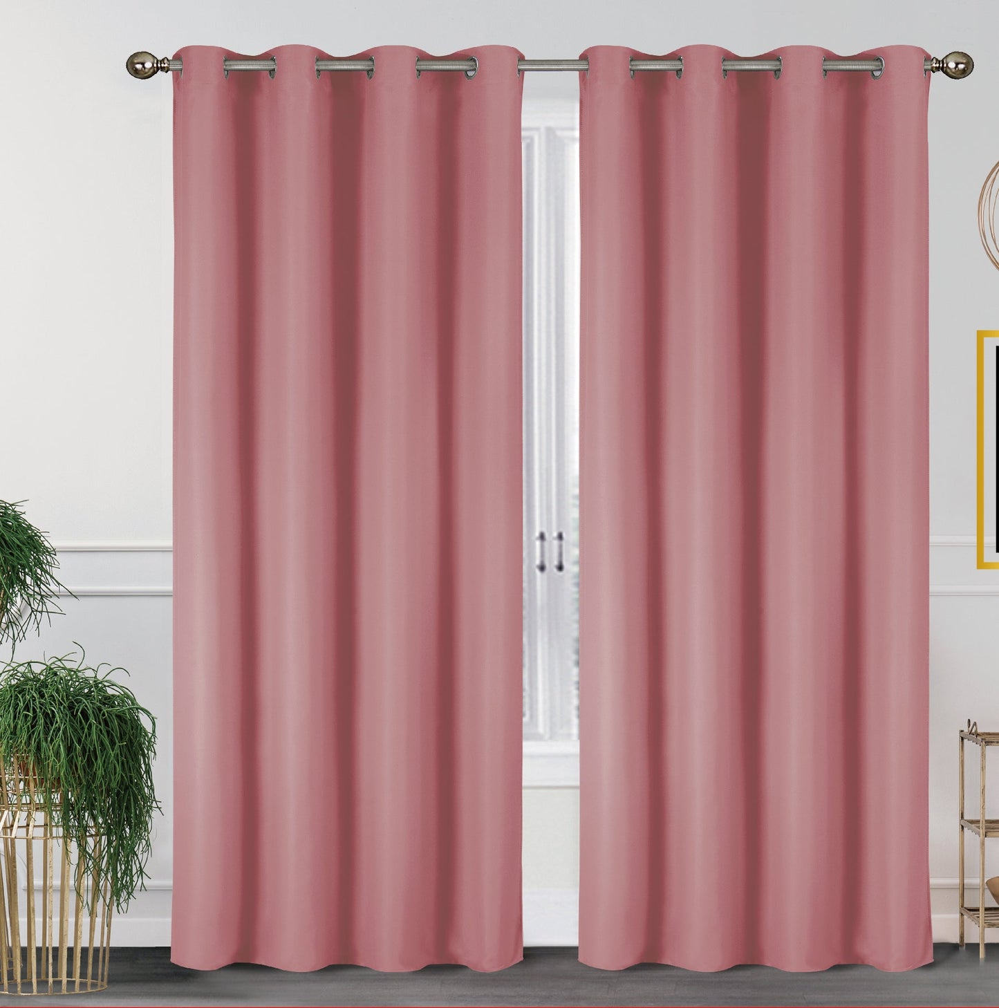 Pacote com 2 painéis blackout térmicos sólidos de 55'' x 84'' (19 cores) 