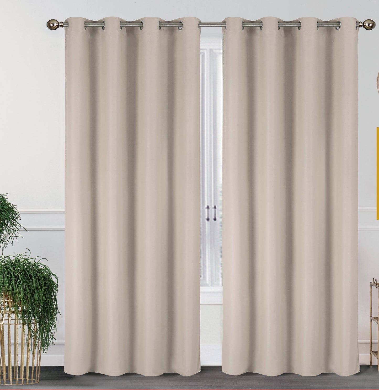 Pacote com 2 painéis blackout térmicos sólidos de 55'' x 84'' (19 cores) 