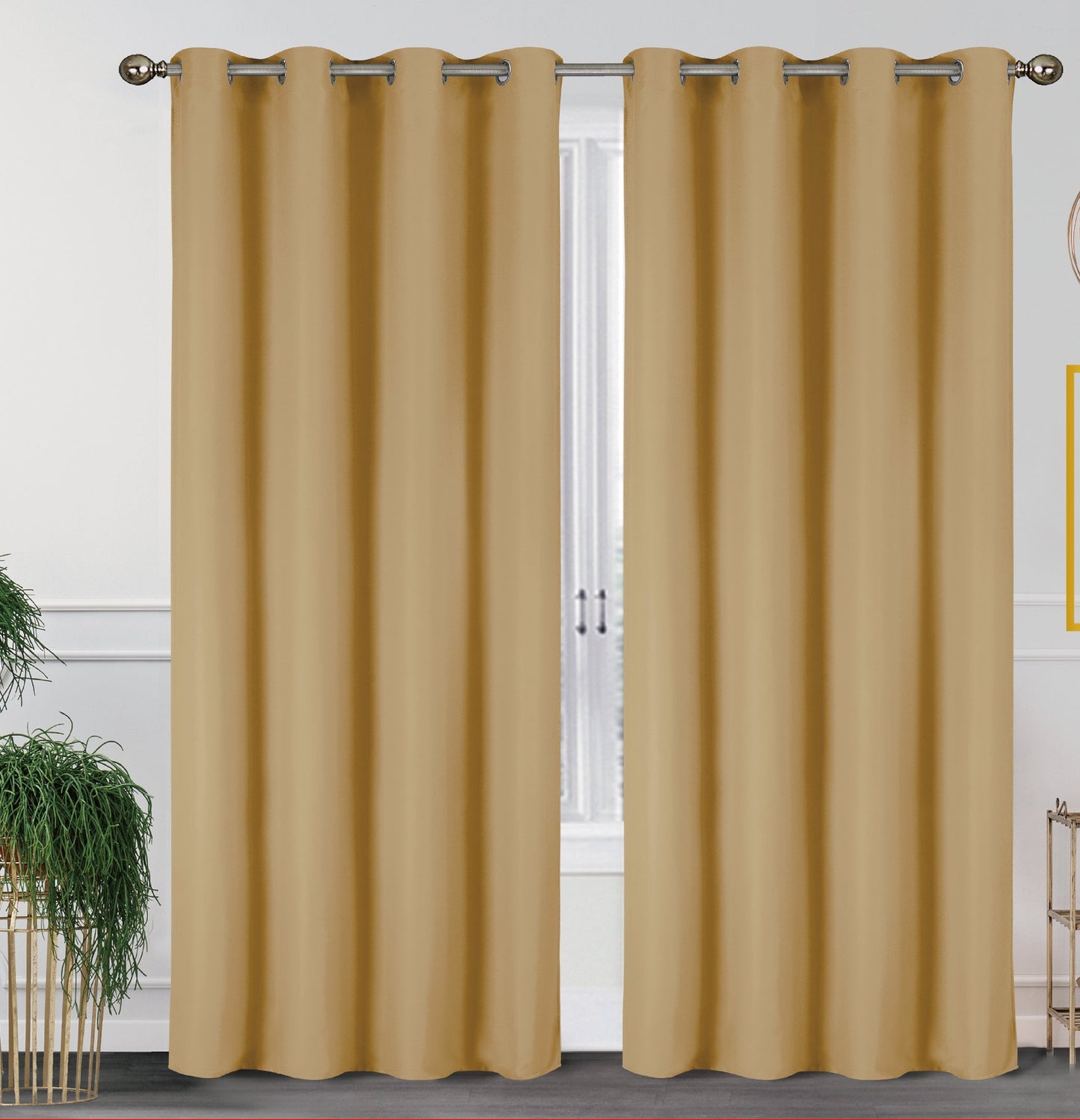 Pacote com 2 painéis blackout térmicos sólidos de 55'' x 84'' (19 cores) 
