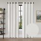 Linen Texture Blackout Grommet Curtain Pair