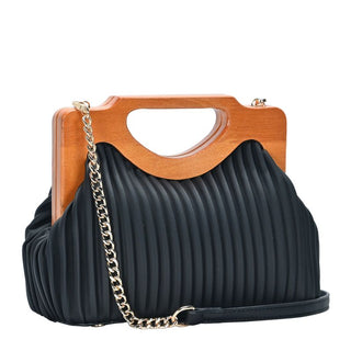 Coraline Wood frame Clutch