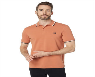 Camisa Fred Perry Twin Tipped Marrom Tamanho GG