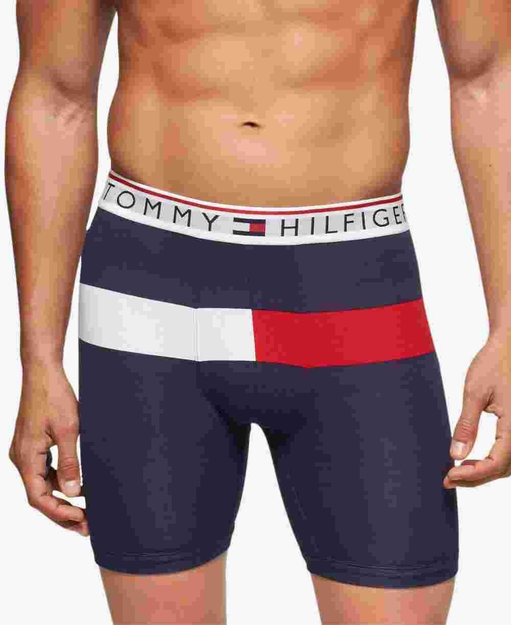 Cueca Boxer Tommy Hilfiger Masculina Modern Essentials Flag Azul Marinho Tamanho X-G