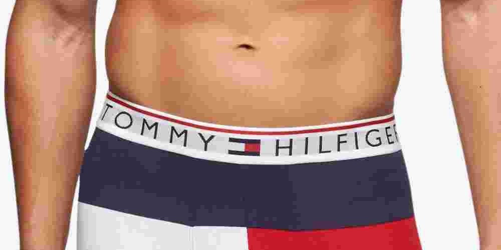 Cueca Boxer Tommy Hilfiger Masculina Modern Essentials Flag Azul Marinho Tamanho X-G