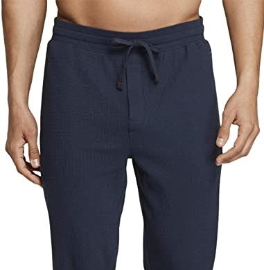 Calça de moletom térmica masculina Tommy Hilfiger azul marinho tamanho pequeno