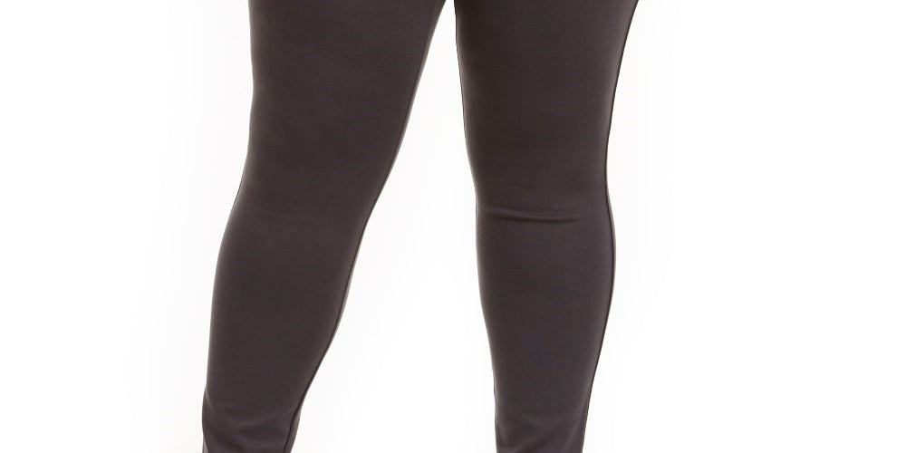 Leggings femininas de malha ponteada com cós largo e estilo plus size da Style &amp; Co