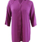 Camisa túnica feminina Alfani Roll-Tab rosa tamanho médio