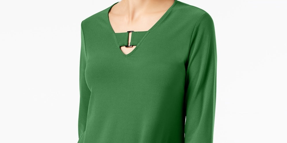 Alfani Feminino Keyhole Cano Alto-Baixo Médio