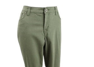 Jeans Capri Curvy-Fit Feminino Estilo &amp; Co, Verde, Tamanho 2 P