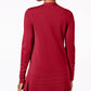 Cardigan feminino Charter Club com frente aberta, vermelho, tamanho XX-G