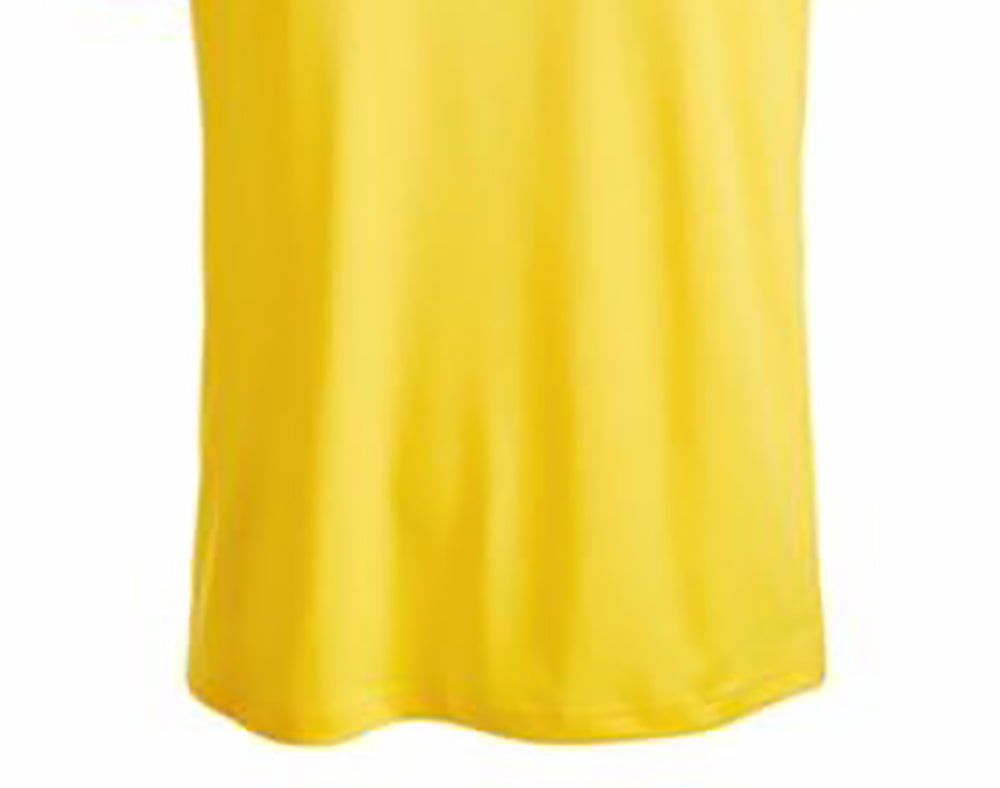 Camiseta masculina leve de manga curta com ajuste clássico ID Ideology, amarela, tamanho XXX-G