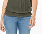 Blusa conversível tomara que caia estilo &amp; co feminina verde tamanho extragrande