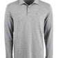 Camisa Polo Masculina Attack Life Manga Longa Cinza Tamanho Médio