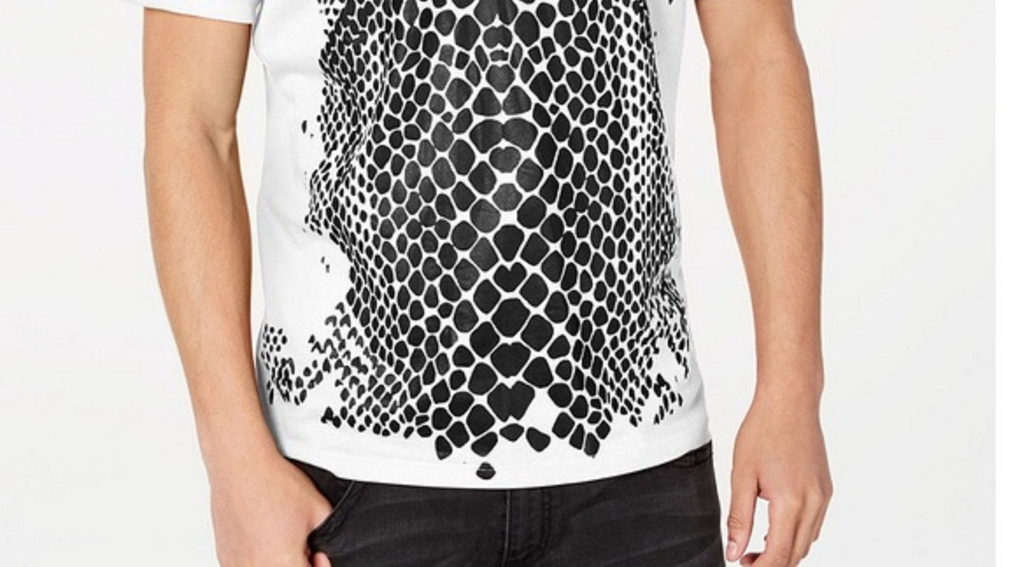 Camiseta masculina de crocodilo da Inc International Concepts, branca, tamanho XXX grande