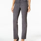 Calça jeans feminina Lexington reta, cinza, tamanho 8, Charter Club