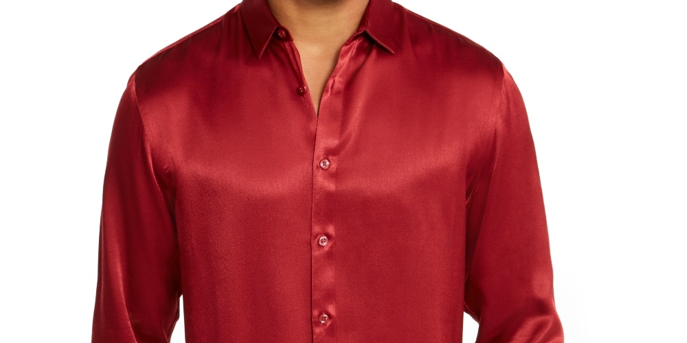 Camisa Eddie Masculina INC International Concepts Vinho Tamanho Pequeno