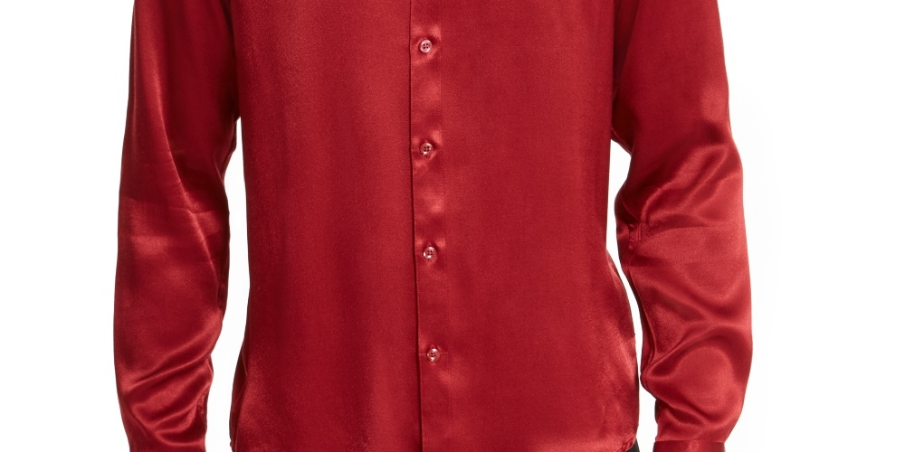 Camisa Eddie Masculina INC International Concepts Vinho Tamanho Pequeno