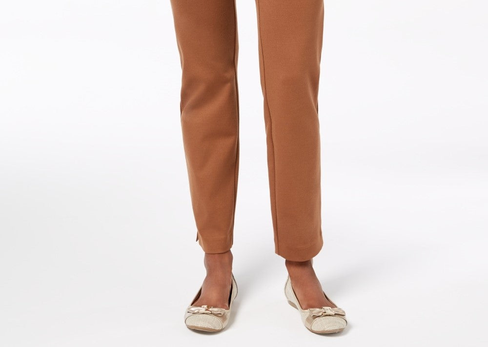Calça Ponte Feminina Cambridge Pull On Charter Club Marrom Tamanho 12